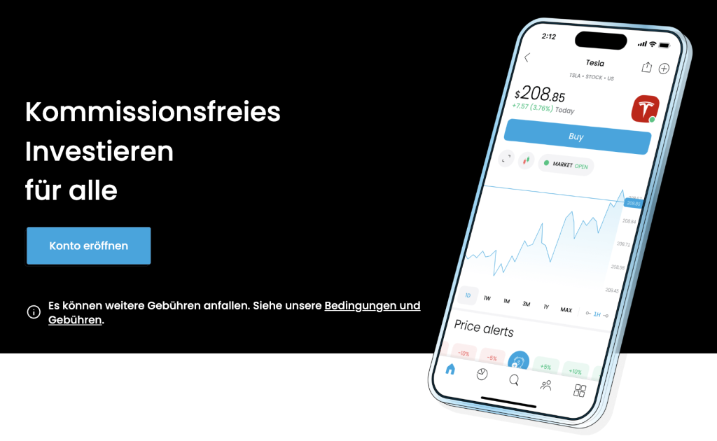 Trading 212 Website Screenshot